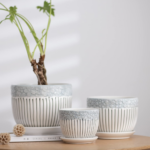 ceramic indoor pots set of 3